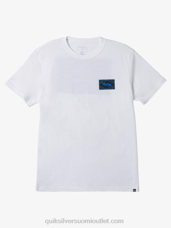Quiksilver D6JJ179 miehet valkoinen tunnelmallinen t-paita