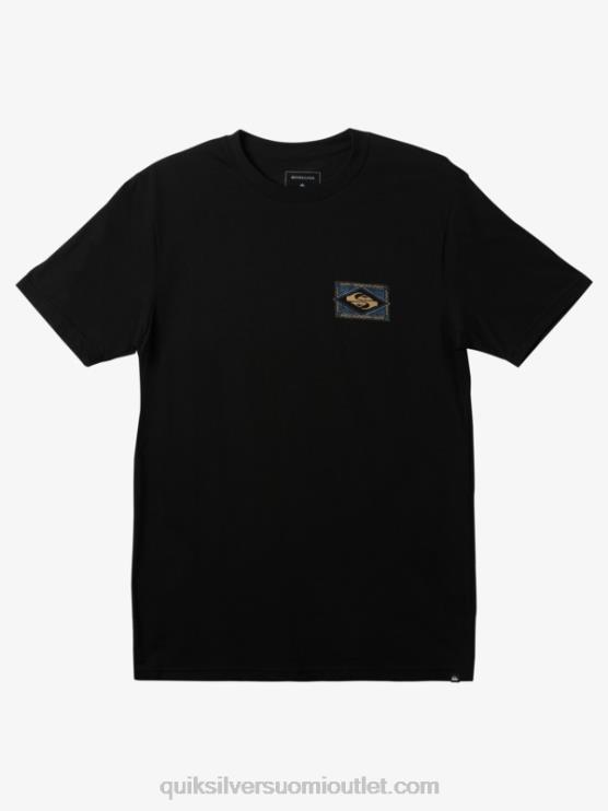Quiksilver D6JJ180 miehet musta tunnelmallinen t-paita