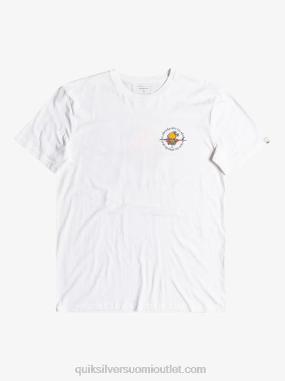 Quiksilver D6JJ1819 miehet valkoinen outta road - t-paita