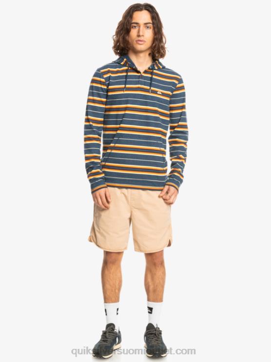 Quiksilver D6JJ1862 miehet arvomerkki viimeisen mahdollisuuden raita viimeinen mahdollisuus hupullinen pitkähihainen t-paita