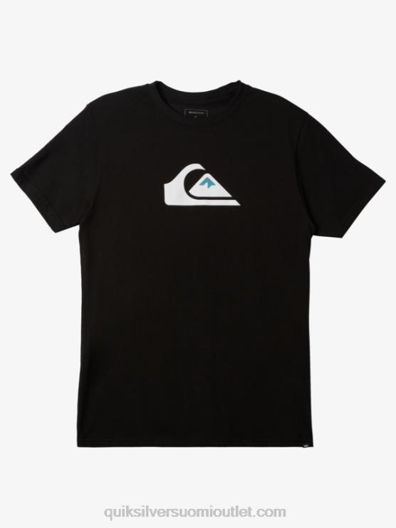 Quiksilver D6JJ189 miehet musta comp-logoinen t-paita