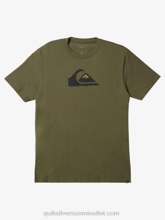 Quiksilver D6JJ192 miehet nelilehtinen apila comp-logoinen t-paita