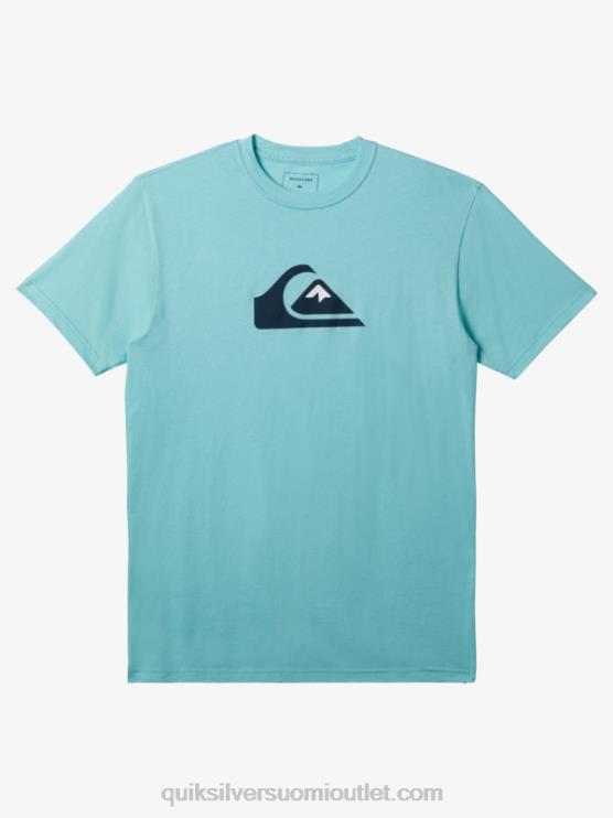 Quiksilver D6JJ193 miehet enkelin sininen comp-logoinen t-paita