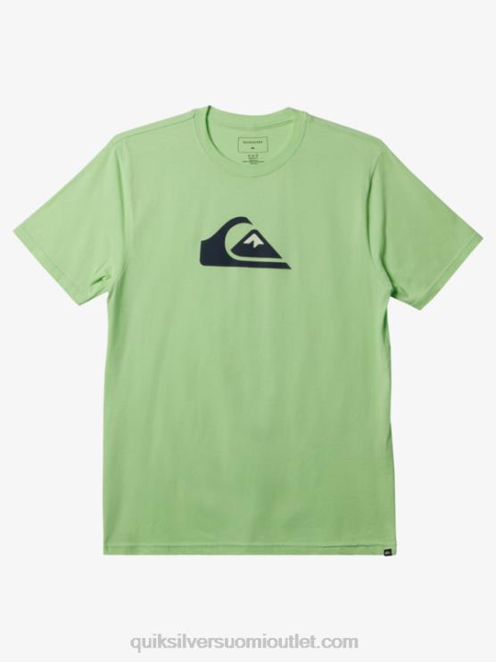 Quiksilver D6JJ196 miehet paratiisin vihreä comp-logoinen t-paita