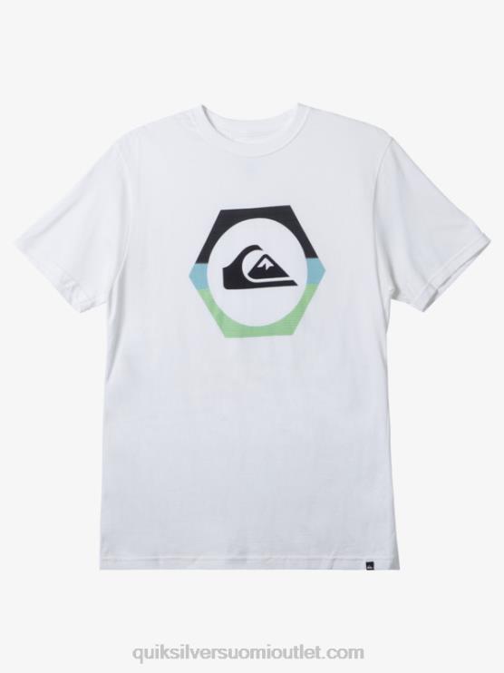 Quiksilver D6JJ227 miehet valkoinen muodonmuutos t-paita