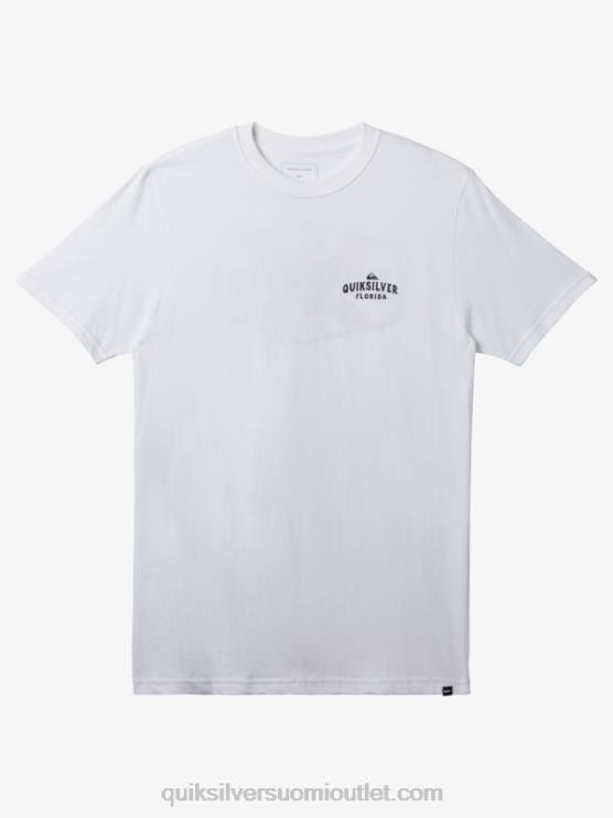 Quiksilver D6JJ234 miehet valkoinen florida rannikolta rannikolle t-paita