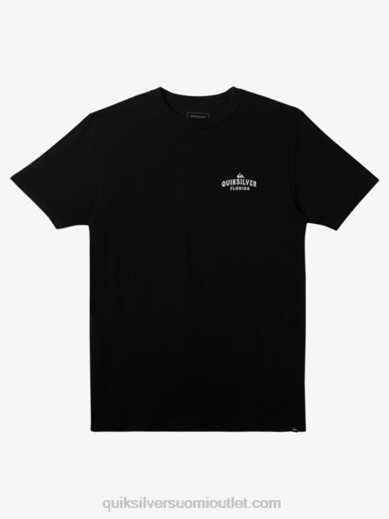 Quiksilver D6JJ235 miehet musta florida rannikolta rannikolle t-paita