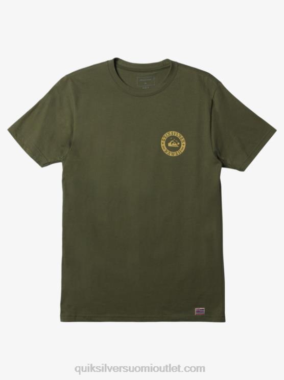 Quiksilver D6JJ277 miehet nelilehtinen apila hawaii wall of water t-paita