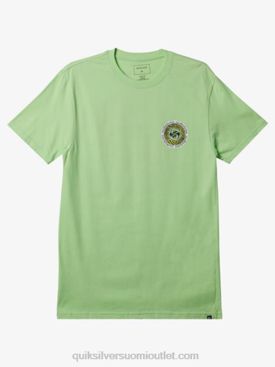 Quiksilver D6JJ306 miehet paratiisin vihreä ympyräpäätyinen t-paita