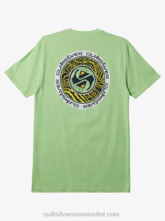 Quiksilver D6JJ306 miehet paratiisin vihreä ympyräpäätyinen t-paita