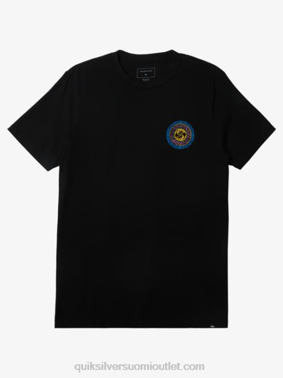 Quiksilver D6JJ308 miehet musta ympyräpäätyinen t-paita