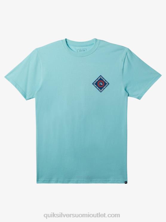 Quiksilver D6JJ393 miehet enkelin sininen Clearview t-paita