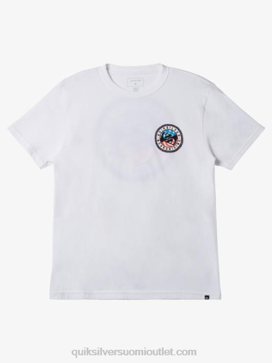 Quiksilver D6JJ469 miehet valkoinen hauska kesäinen t-paita