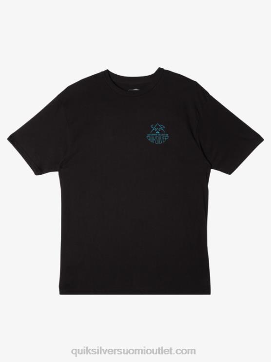 Quiksilver D6JJ56 miehet musta vesimies ulkoilun t-paita