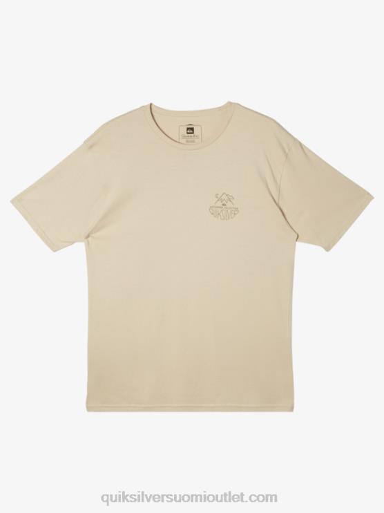 Quiksilver D6JJ57 miehet ruskea riisi vesimies ulkoilun t-paita