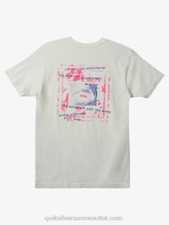 Quiksilver D6JJ598 miehet antiikki valkoinen kansainvälinen worldforce t-paita