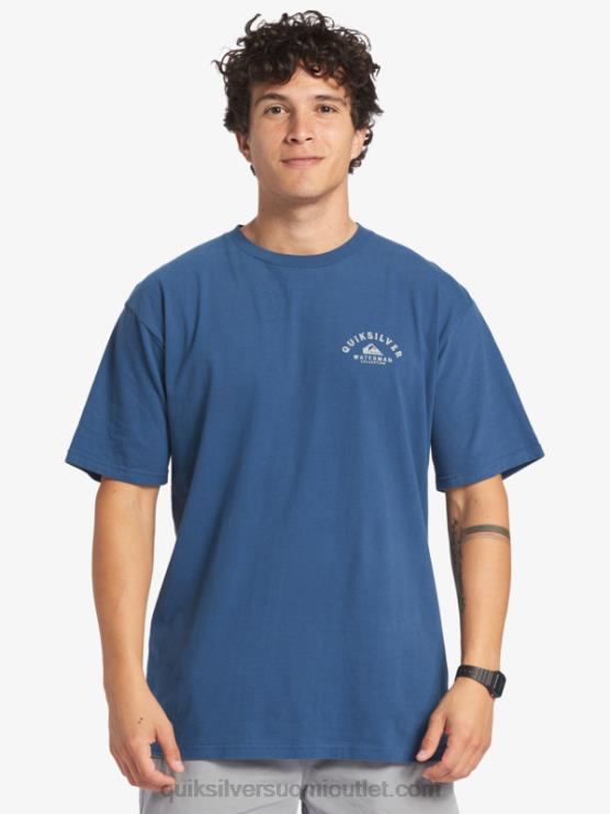 Quiksilver D6JJ61 miehet lippu sininen vesimies menossa ulos t-paita
