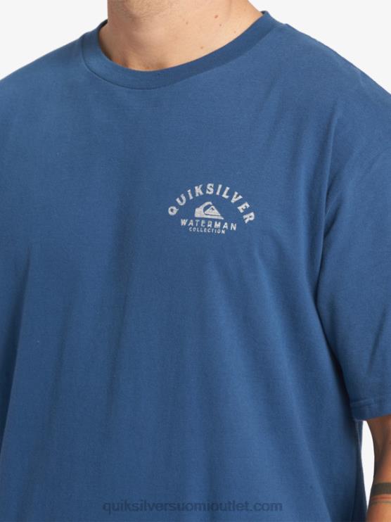 Quiksilver D6JJ61 miehet lippu sininen vesimies menossa ulos t-paita