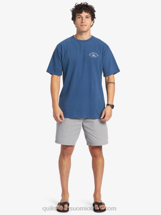 Quiksilver D6JJ61 miehet lippu sininen vesimies menossa ulos t-paita