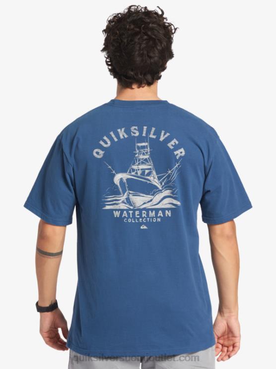 Quiksilver D6JJ61 miehet lippu sininen vesimies menossa ulos t-paita
