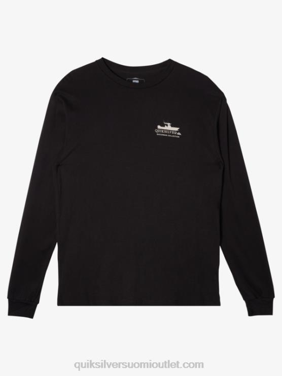 Quiksilver D6JJ62 miehet musta Waterman power trip pitkähihainen t-paita