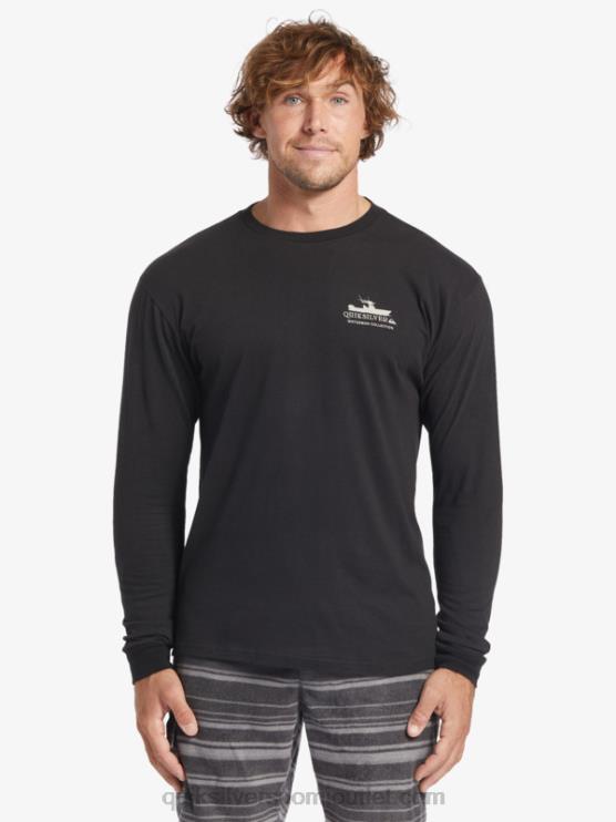 Quiksilver D6JJ62 miehet musta Waterman power trip pitkähihainen t-paita