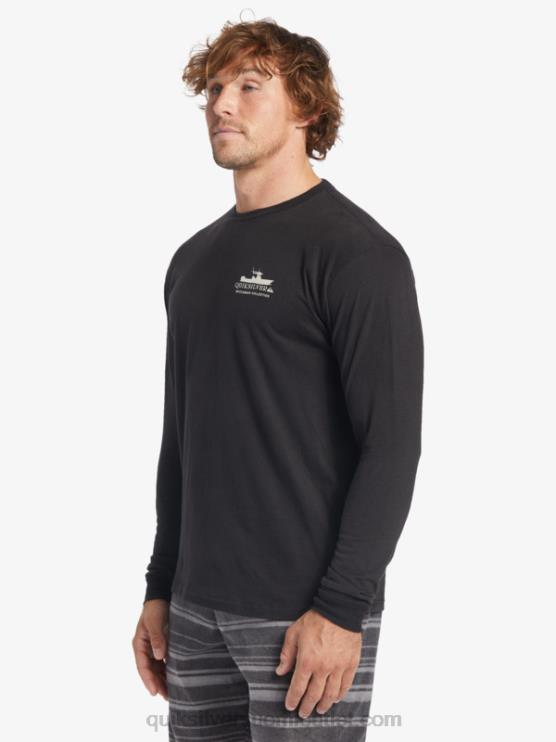 Quiksilver D6JJ62 miehet musta Waterman power trip pitkähihainen t-paita