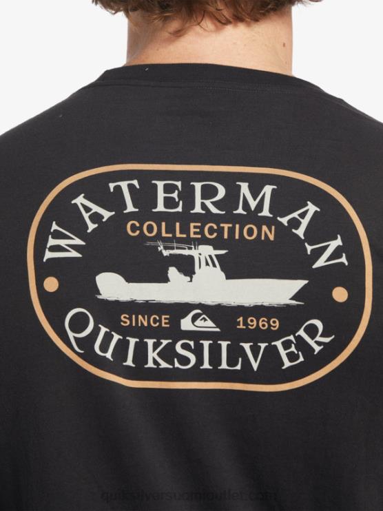 Quiksilver D6JJ62 miehet musta Waterman power trip pitkähihainen t-paita