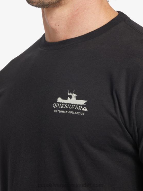 Quiksilver D6JJ62 miehet musta Waterman power trip pitkähihainen t-paita