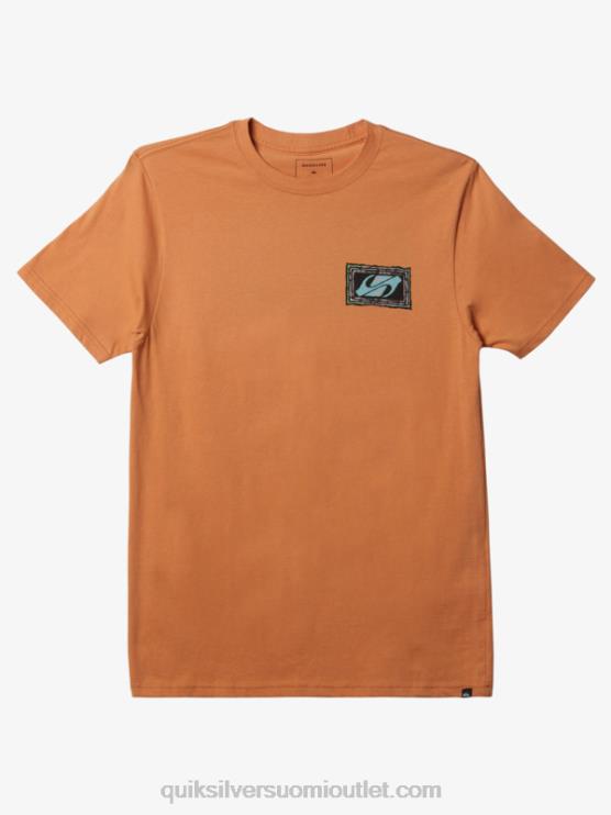 Quiksilver D6JJ718 miehet kuparirusketus kaikuinen beat-t-paita