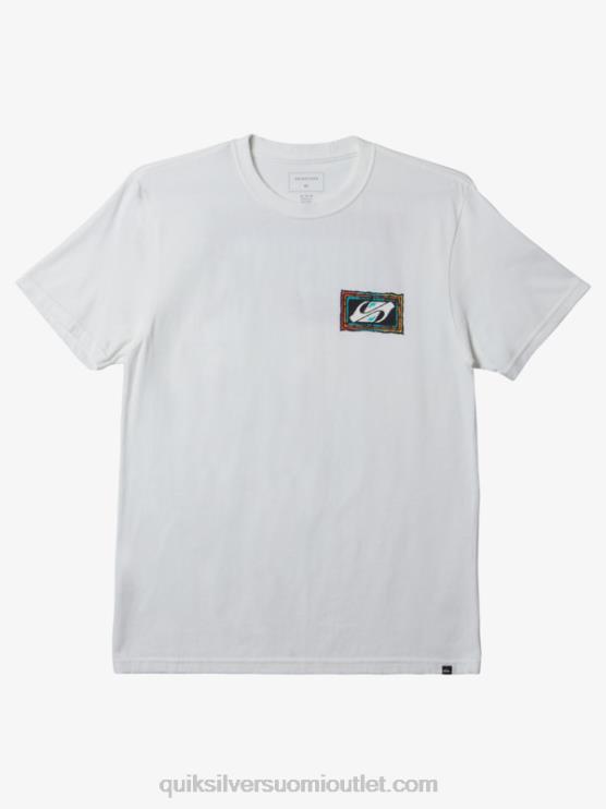 Quiksilver D6JJ719 miehet valkoinen kaikuinen beat-t-paita
