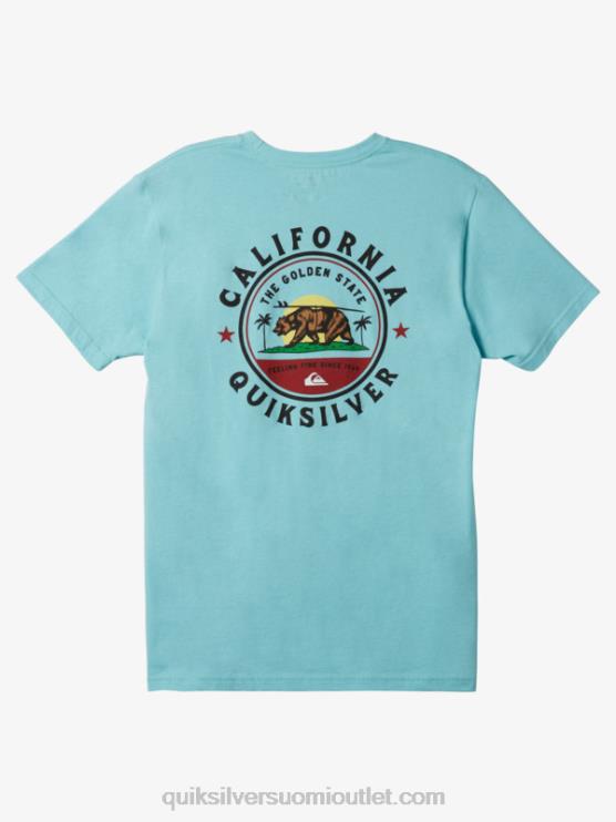Quiksilver D6JJ724 miehet enkelin sininen Kalifornian paikallisen prikaatin t-paita