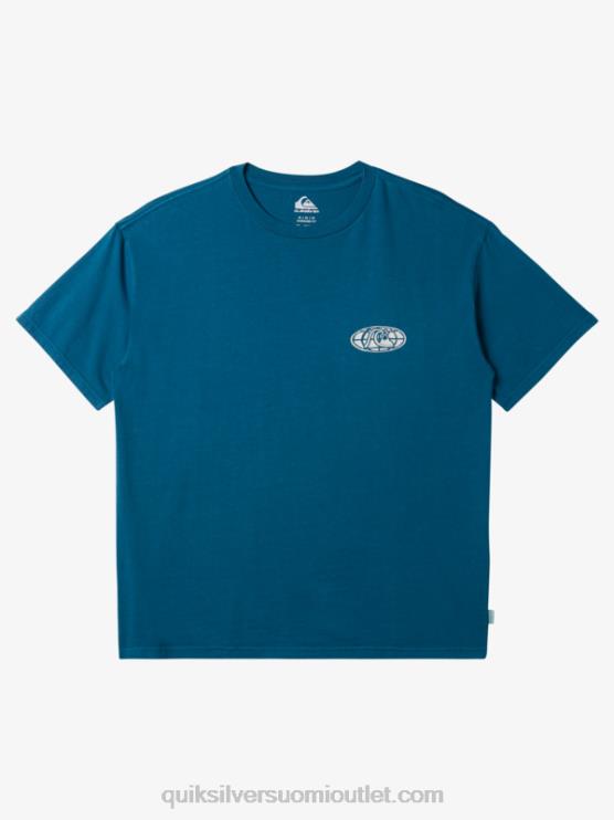 Quiksilver D6JJ742 miehet marokon sininen selkeän mielen t-paita