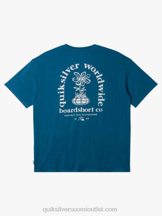 Quiksilver D6JJ742 miehet marokon sininen selkeän mielen t-paita