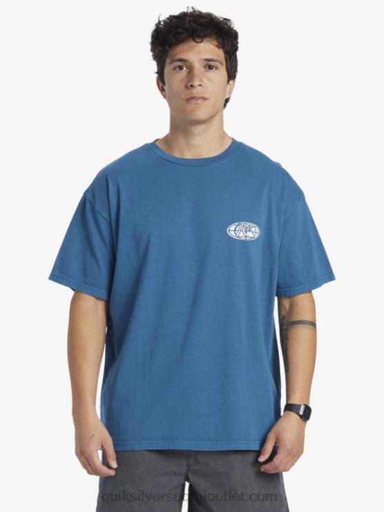 Quiksilver D6JJ742 miehet marokon sininen selkeän mielen t-paita