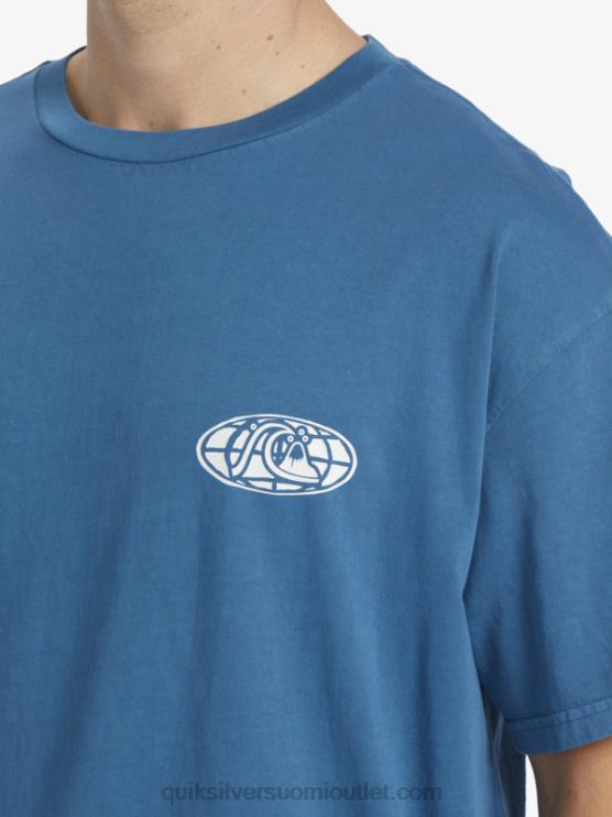 Quiksilver D6JJ742 miehet marokon sininen selkeän mielen t-paita