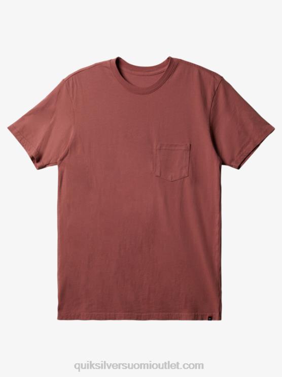 Quiksilver D6JJ892 miehet marsala jokapäiväinen tasku t-paita