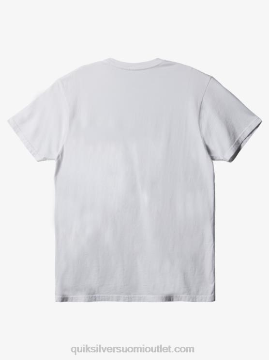 Quiksilver D6JJ893 miehet valkoinen jokapäiväinen tasku t-paita