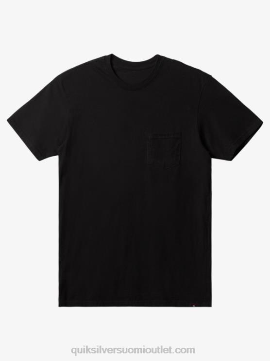 Quiksilver D6JJ896 miehet musta jokapäiväinen tasku t-paita