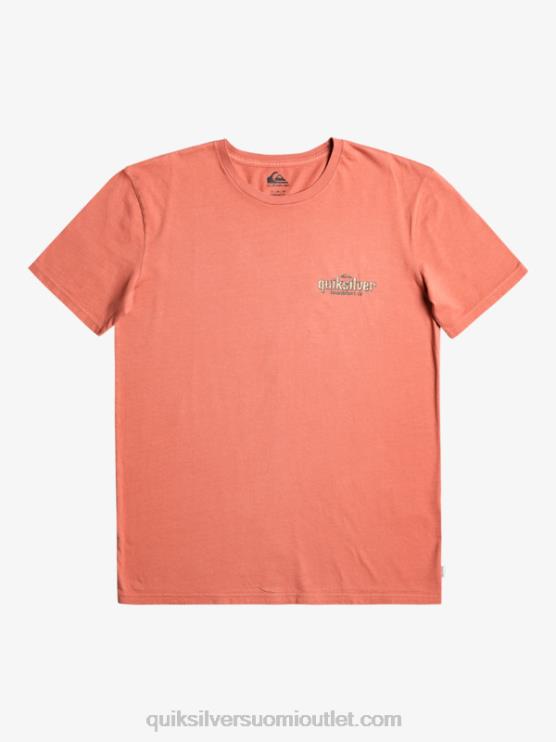 Quiksilver D6JJ935 miehet marsala sanallinen t-paita