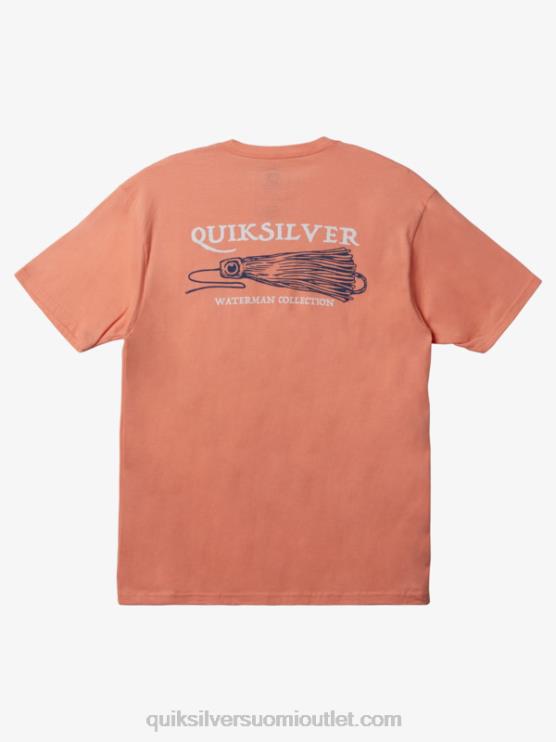 Quiksilver D6JJ948 miehet persikan pinkki vesimies saada jiggy-t-paita