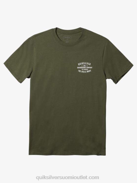 Quiksilver D6JJ959 miehet nelilehtinen apila qs surf lockup t-paita