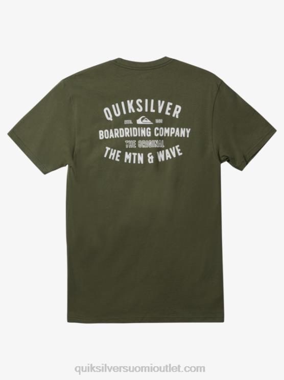 Quiksilver D6JJ959 miehet nelilehtinen apila qs surf lockup t-paita