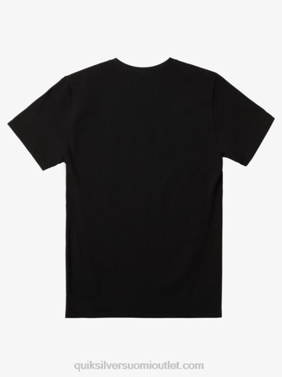 Quiksilver D6JJ976 miehet musta rivien välistä t-paitaa