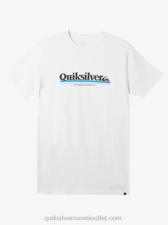 Quiksilver D6JJ978 miehet valkoinen rivien välistä t-paitaa