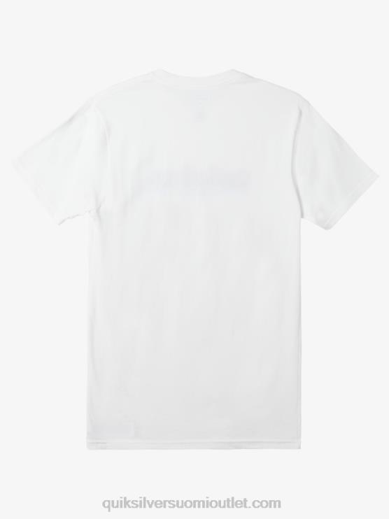 Quiksilver D6JJ978 miehet valkoinen rivien välistä t-paitaa
