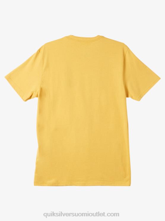 Quiksilver D6JJ979 miehet kirkasta kultaa rivien välistä t-paitaa
