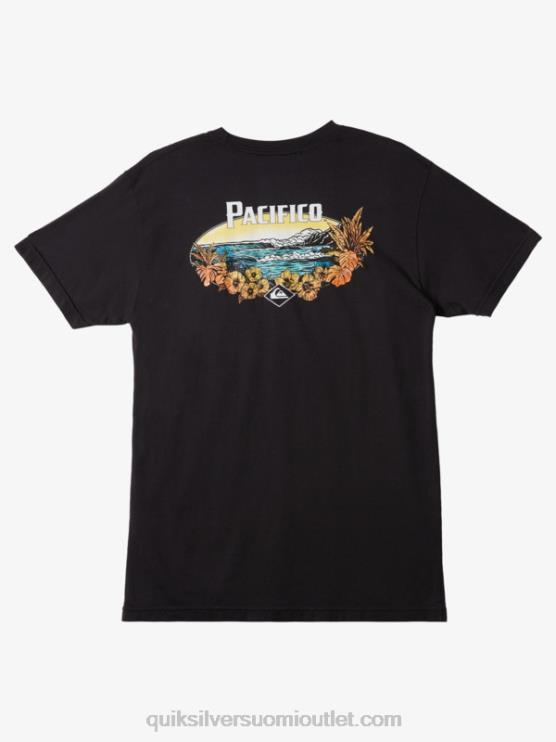 Quiksilver x Pacifico D6JJ10 miehet asfaltti luonnonkaunis vibes t-paita