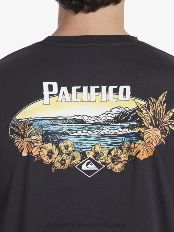 Quiksilver x Pacifico D6JJ10 miehet asfaltti luonnonkaunis vibes t-paita