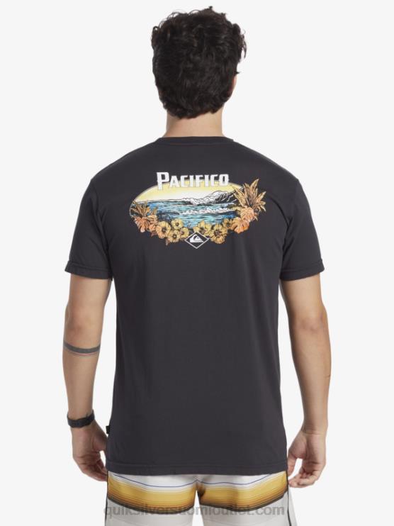 Quiksilver x Pacifico D6JJ10 miehet asfaltti luonnonkaunis vibes t-paita